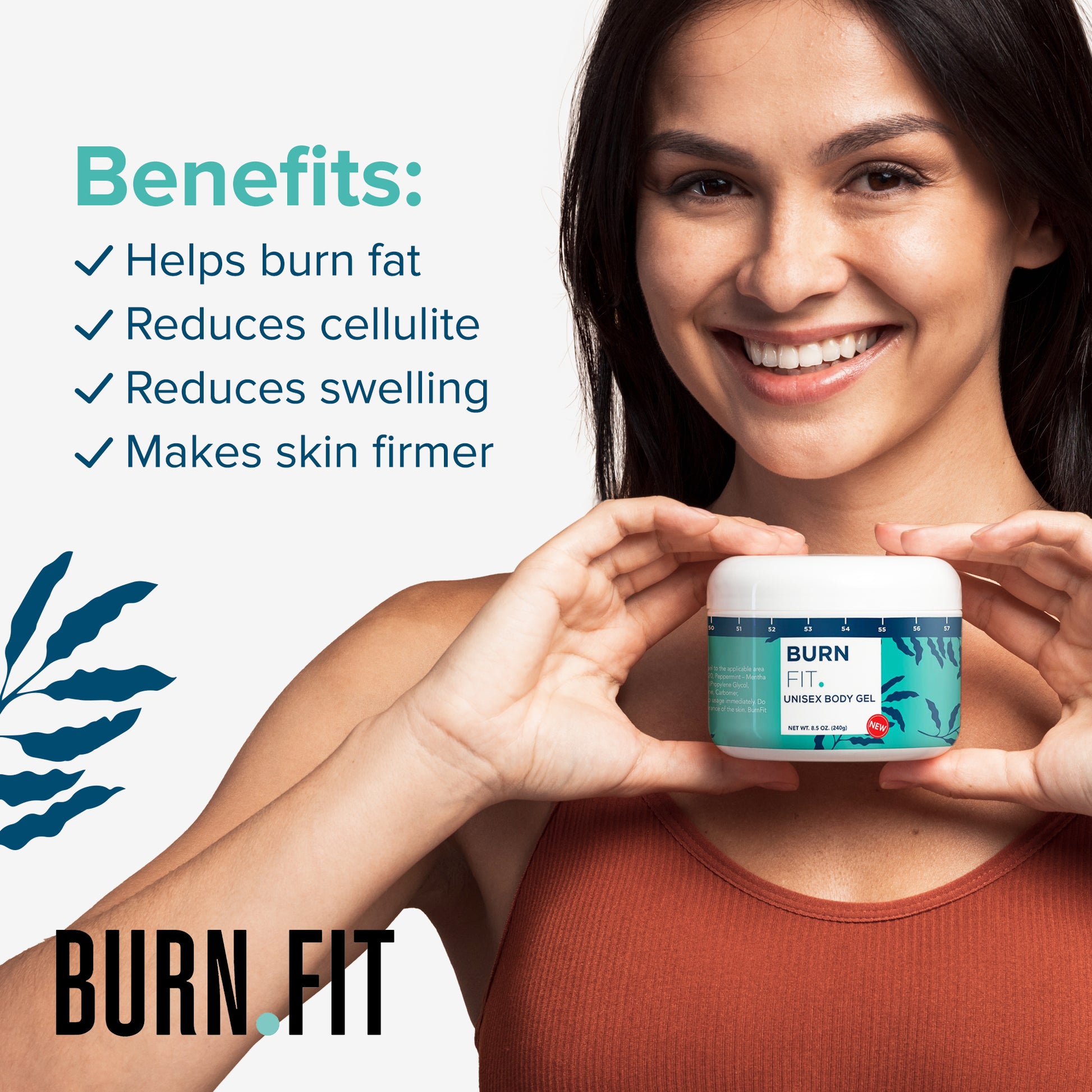 Burn.Fit Unisex Waist Slimming and Skin Firming Body Gel